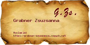 Grabner Zsuzsanna névjegykártya